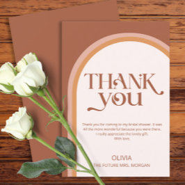 Modern Terracotta Arch Möhippa Tack Kort