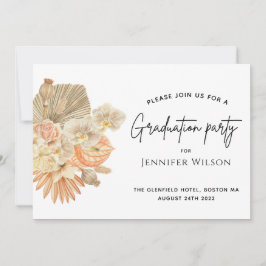 modern terracotta bohemian pampas studentfest spara datumet