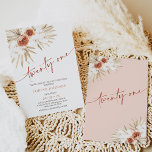 Modern Terracotta Calligraphy 21 Birthday Invita Inbjudningar<br><div class="desc">Modern Terracotta Calligraphy 21:a födelsedagsinbjudan Modern 21:a födelsedag med en vit modern kalligrafibild och boho brände orangens blommigt med löv och fruktträdgårdar i handflatan. Underbar för någon som tittar för en bohemisk inspirerad till 21:a födelsedagsinbjudan.</div>