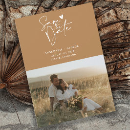 Modern Terracotta Calligraphy Script Photo Spara Datumet