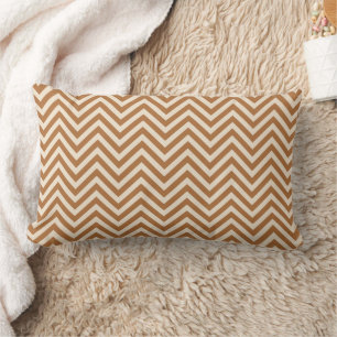 Modern Terracotta Chevron Herringbone Mönster Lumbarkudde