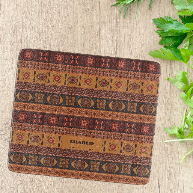 Modern Terracotta Ethnic Tribal Ornamental Mönster (Skapare uppladdad)