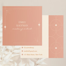 Modern Terracotta Gradient Trendig Makeup Artist