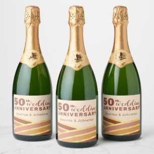 Modern terracotta & Guld 50:e Bröllop-årsdagen