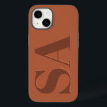 Modern terracotta, inledande minsta contemporary C<br><div class="desc">Modern terracotta rostar den inledande monogramsformade minimiutformningen av telefonfodral för contemporary.</div>