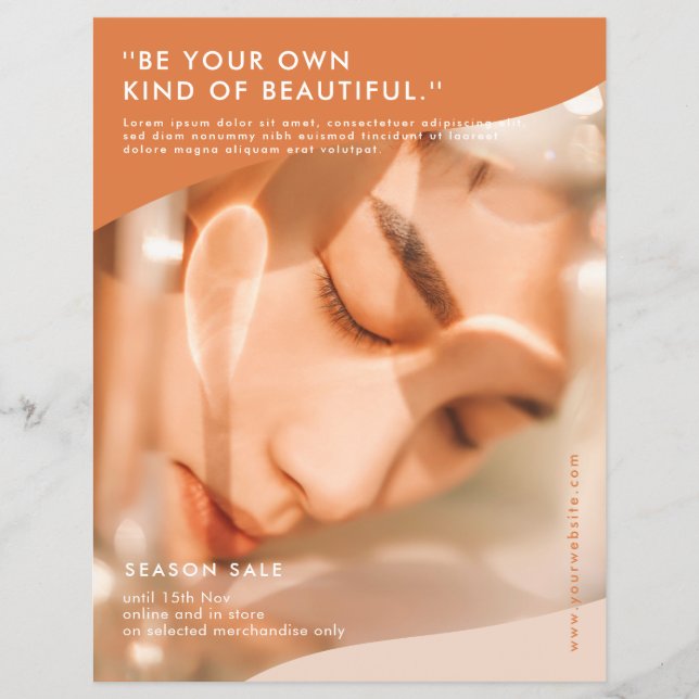 Modern Terracotta & Rosa Business Flyer (Framsidan)