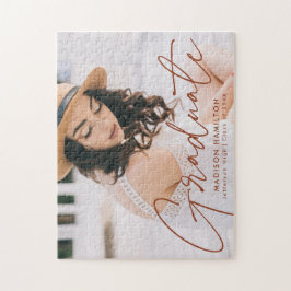 Modern Terracotta Script Photo Studenten Pussel