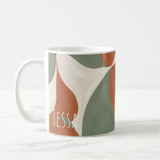 Modern Terrakotta och Sålde Organiska Jordnära Kaffemugg