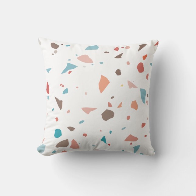 Modern Terrazzo inspirerad Kudde (Framsida)