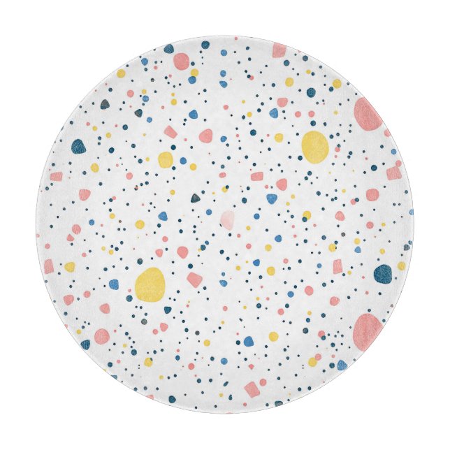 Modern Terrazzo Konfettipunkter Mönster Pastell (Framsidan)