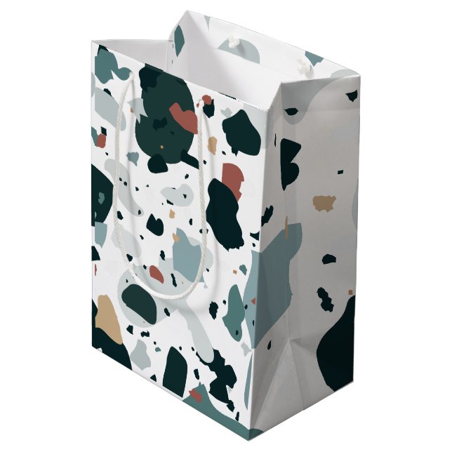 Modern Terrazzo-mönster – Abstrakt Mid Century-hav (Baksidan Vinklad)