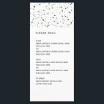 Modern Terrazzo Mönster Bröllop Meny<br><div class="desc">Menu Mönster i Modern Terrazzo Bröllop kan anpassas helt efter dina behov i kostym. © Gorjo Designs. Gade åt dig via Zazzle-plattformen. // Tittar för matchande artiklar? Annat papper från den uppsättning som finns tillgänglig i avsnittet "samlingar" i min butik. // Behöver du hjälp med att anpassa din design? Har...</div>