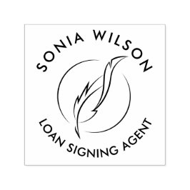 Modern Texas Notary Public Loan Signing Agent Självfärgande Stämpel