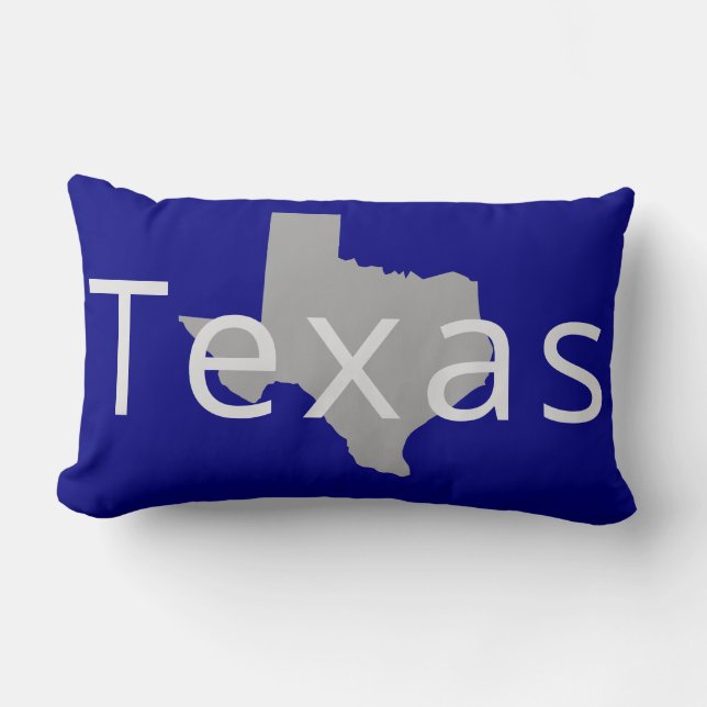 Modern Texas statssilhuett Lumbarkudde (Framsida)