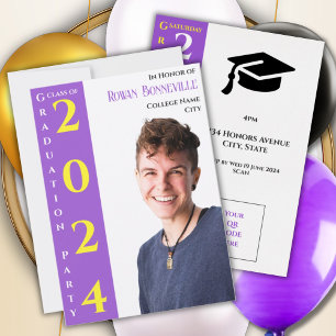 Modern text 1 Photo Gult White Lila Black Spara Datumet