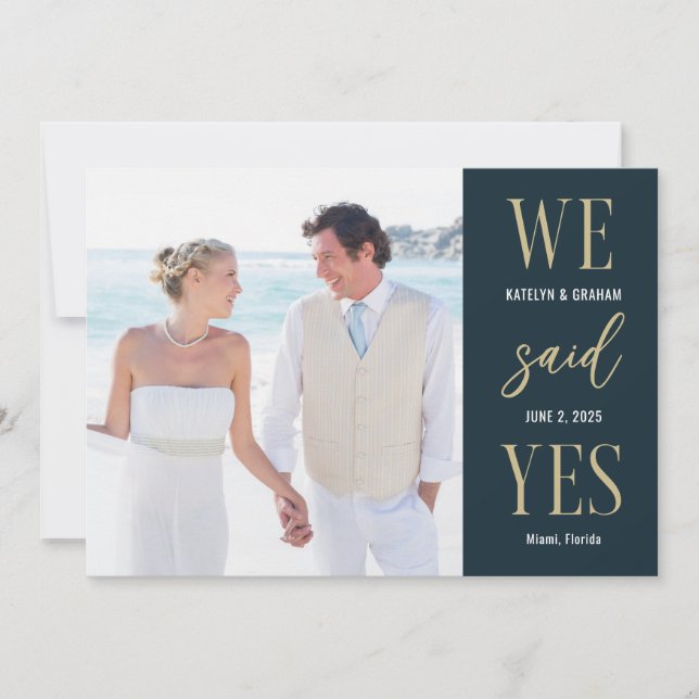 Modern text Editable Färg Bröllop-meddelande Tack Kort (Framsida)