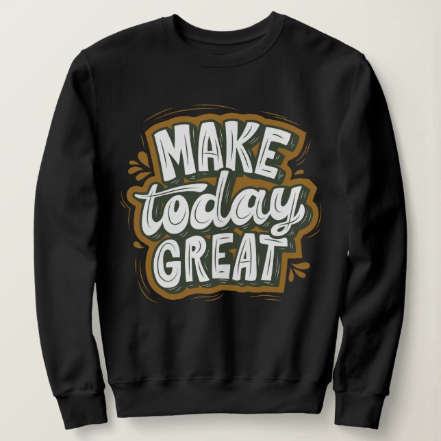 Modern text l inspirationcitat l Gör idag T Shirt (Design framsida)