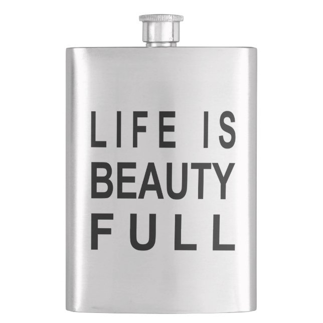 MODERN TEXT Life är Beauty Fullt Fickplunta (Framsidan)