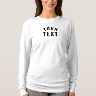 Modern textmall - Långärmaden Ash Grått T Shirt