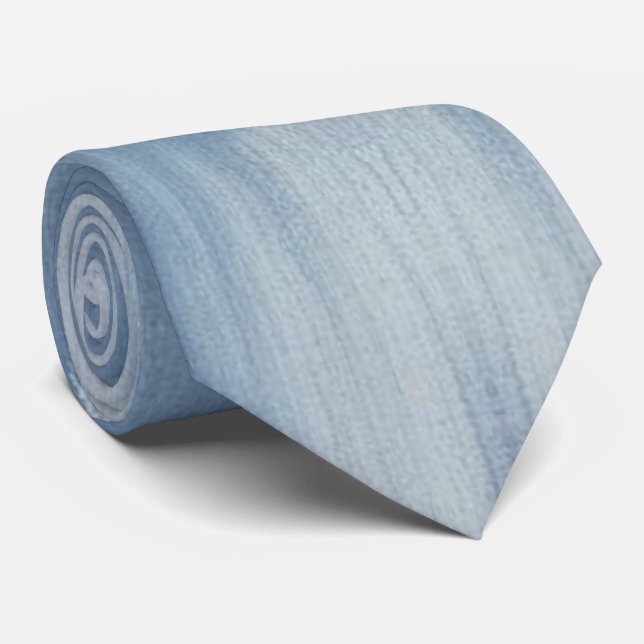 Modern Texturerad Denim Neck Tie Slips (Rullad)