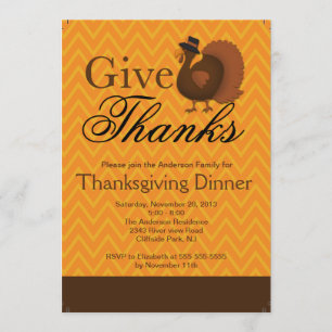 Modern Thanksgiving - inbjudan till Middagsfest i