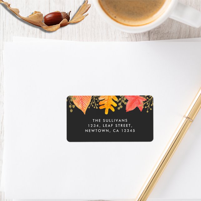 Modern Thanksgiving Returadress Adressetikett (Skapare uppladdad)