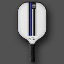 Modern Thin Blue Line Law Polischef Monogram