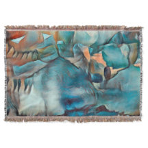 Modern Thline Blanket med Abstrakt Mönster