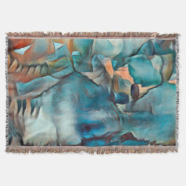 Modern Thline Blanket med Abstrakt Mönster Filt