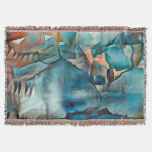 Modern Thline Blanket med Abstrakt Mönster Filt