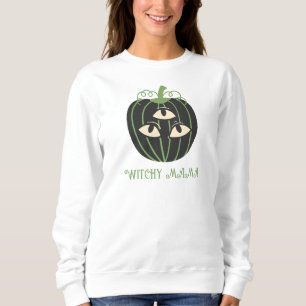 Modern Three Eyed Pumpkin Halloween Mamma T Shirt
