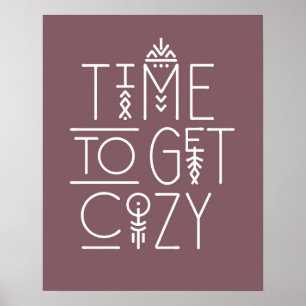 Modern tid för Mysigt design Poster