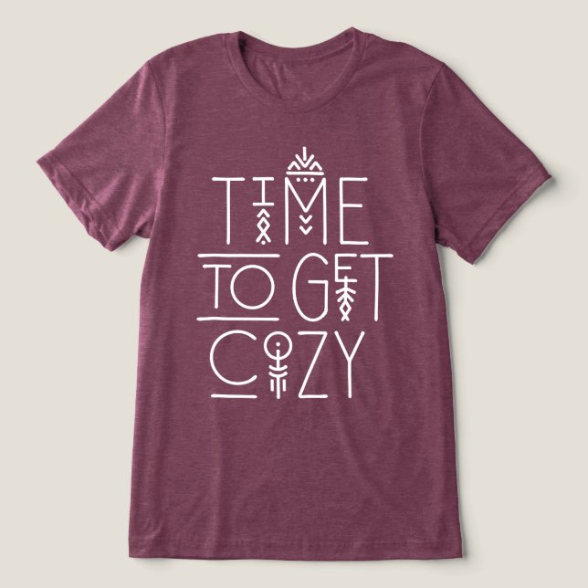 Modern tid för Mysigt design T Shirt (Design Framsida)