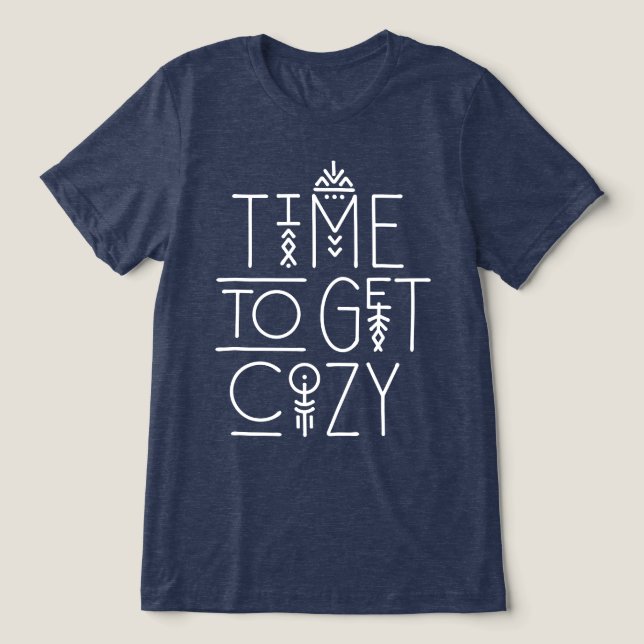 Modern tid för Mysigt design T Shirt (Design Framsida)