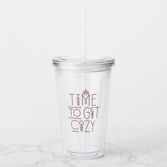 Modern tid för Mysigt design Take Away Mugg (Framsida)