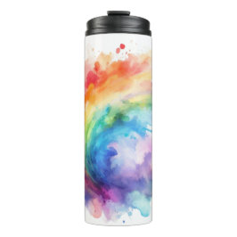 Modern tie dye Thermal Tumbler