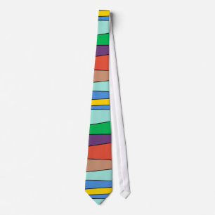 Modern Tie för färgsicksackmönster Slips