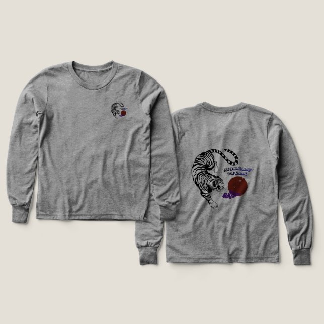 Modern Tiger Graphic Art T Shirt (Design framsida och baksida)