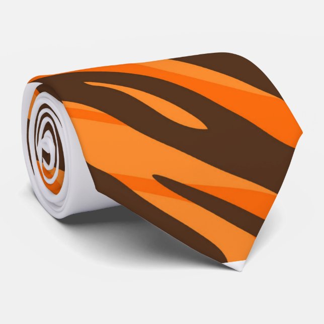 Modern Tiger päls print mönster Slips (Rullad)