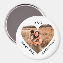 Modern tionde årsdagen: Ett par Keepsaké Heart