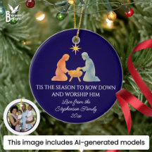 Modern TIS IS ÅRSTIDEN Familjefoto jul