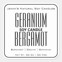 Modern tjocklek Gräns - enkla vita stearinljus