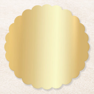 Modern tom Elegant, Anpassningsbar Guld Underlägg Papper