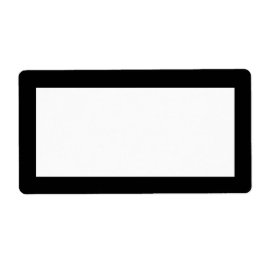 Modern tom malletikett med svart Gräns Adressetikett