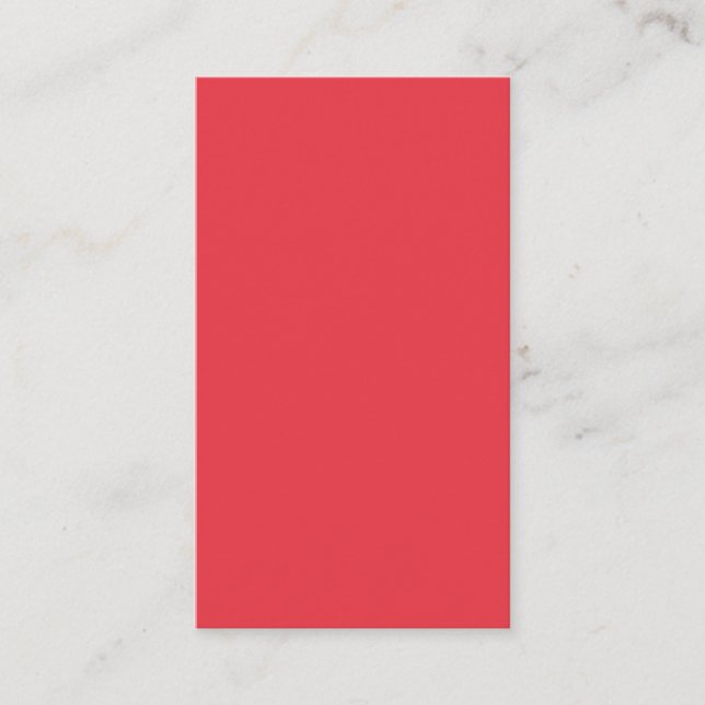 Modern Tomato Red Appointment Card - Anpassade Tidsbeställning Kort (Framsida)