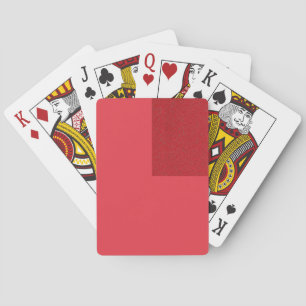 Modern Tomato Red-uppspelningskort - Anpassade Casinokort