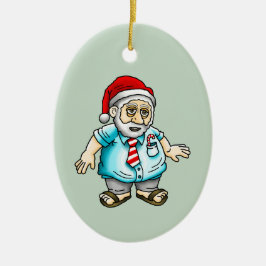 Modern Tomte Julgransprydnad Keramik