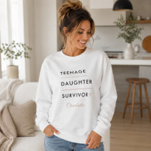 Modern tonåring dotter överlevare personlig