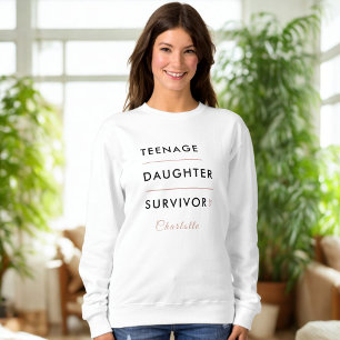 Modern tonåring dotter överlevare personlig t shirt