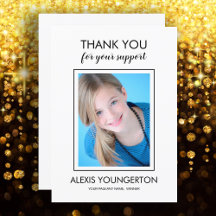 Modern Tonåring Miss Skönhetstävling Tack Photo Wh